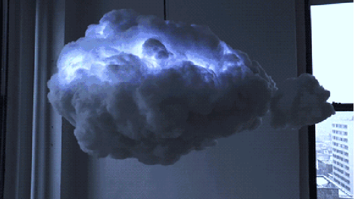 科技 云朵 闪电 设计