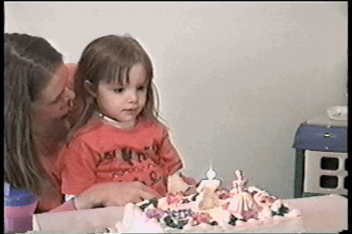 女孩 生日 蛋糕 蜡烛