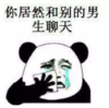 暴漫 文字表情包 你居然和别的男生在聊天 搞笑 逗 沙雕