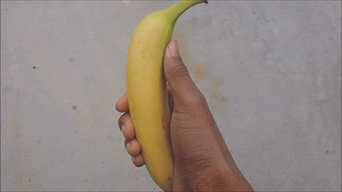 香蕉 捏碎 爽 解恨