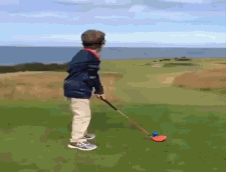 高尔夫球 孩子 英雄 年轻人