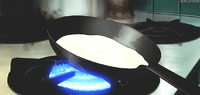 鸡蛋 煎锅 炉灶 美食