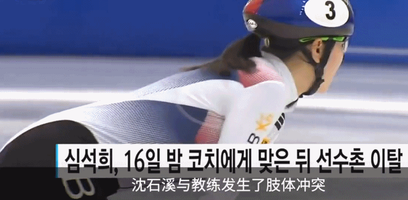 韩国 冬奥会 韩国教练打人 沈石溪 滑冰 短道速滑