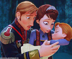冰雪奇缘 国王 皇后 安娜 焦急 晕倒 Frozen Disney