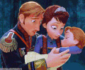 冰雪奇缘 国王 皇后 安娜 焦急 晕倒 Frozen Disney