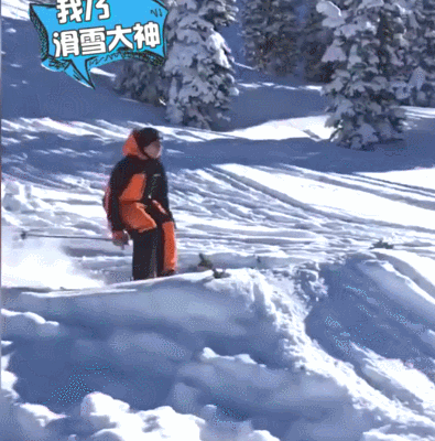 失误 装逼失败 滑雪