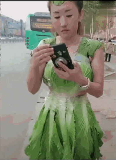 美女  裙子 拍摄 绿色