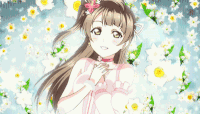 可爱  甜美 美少女  卖萌  花朵