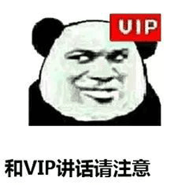 vip 熊猫头 注意 搞笑 逗