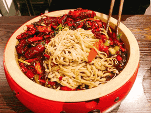 辣椒 筷子 面条 红色