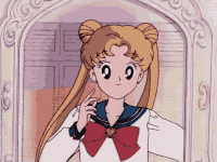 动漫 美少女战士 照镜子 臭美