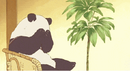 熊猫 可爱 撒娇 黑色