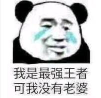 暴漫 文字表情包 我是最强王者可我没有老婆 搞怪 逗 沙雕