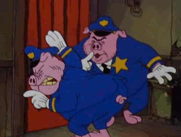 猪 动画 可爱 焦急