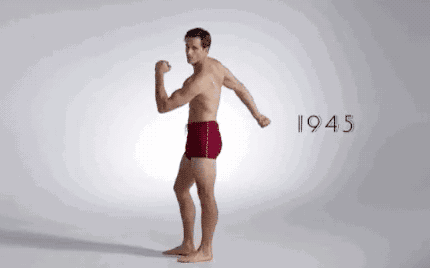 肌肉男 泳裤 动作 1945
