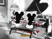 米老鼠 弹钢琴 血腥 恶趣味