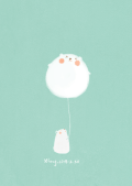 北极熊 可爱 萌 气球