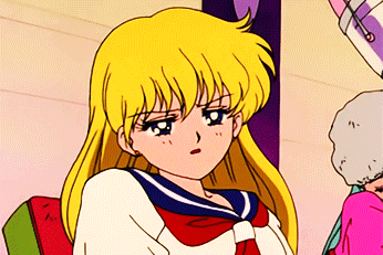 美少女 金发 卡通 眼神