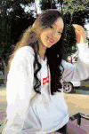 撩头发 美女 性感 清秀
