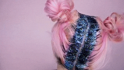 粉色头发 造型 星星 摇头 可爱