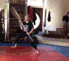 女孩 耍棍 武功 厉害