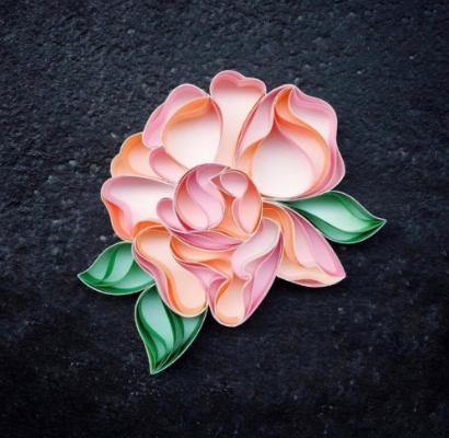 衍纸 唯美 花朵 壁纸