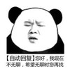 暴漫 熊猫头 你好我现在不无聊 自动回复 搞怪 沙雕