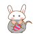 蹲起 可爱 萌萌哒 兔子