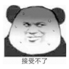 接受 熊猫头 搞怪 逗