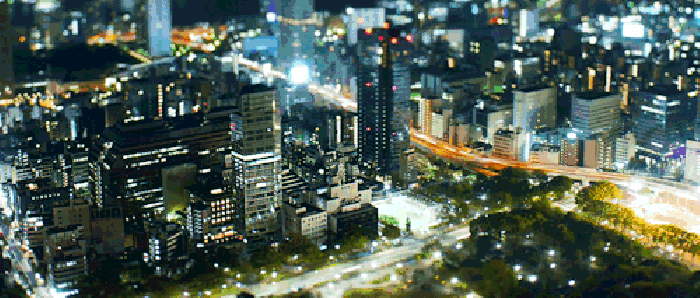 夜景 都市 建筑 灯光