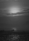 微波 远山 海洋 黑白 自然 ocean nature