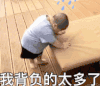 tatan 萌娃 我背负的太多了 可爱 搞笑 逗