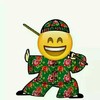卡通 大笑 黄色 花衣服