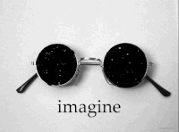 墨镜 白色 星空