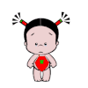 可爱 搞笑 伤心 马尾辫 擦眼睛