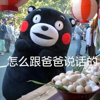 熊本熊 怎么跟爸爸说话 斗图 搞笑 可爱