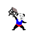 杂技 动漫 凳子丢起来 接住