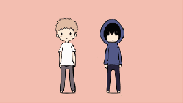跳舞 同步 男孩 卡通