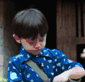 爸爸去哪儿 吃西瓜 搞笑 康诺 可爱