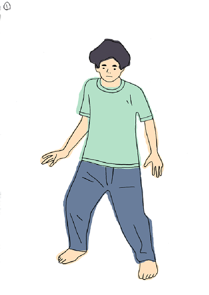 卡通 跳舞 轉(zhuǎn)身 轉(zhuǎn)圈