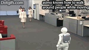阿西莫机器人 行走 避免  超酷