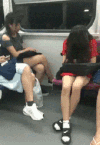 搞笑 逗逼 疲倦 瞌睡 地铁