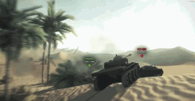 坦克世界 视频游戏物理 坦克 空中