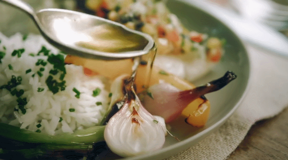 橄榄油 烤鳕鱼 烹饪 米饭 美食系列短片