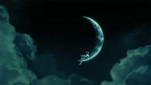 月亮 moon 卡通 特效 闪烁
