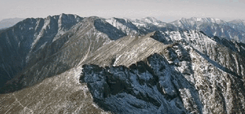 太白山 山 山顶 纪录片 航拍中国 陕西 雪