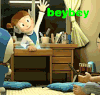 哆啦A梦 beybey 打招呼