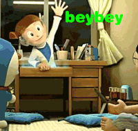 哆啦A梦 beybey 打招呼