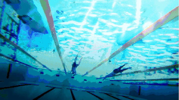 泳池 潜水 男子游泳部 卡通