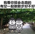 金馆长 眼镜 树木 有空一起散散步好不好